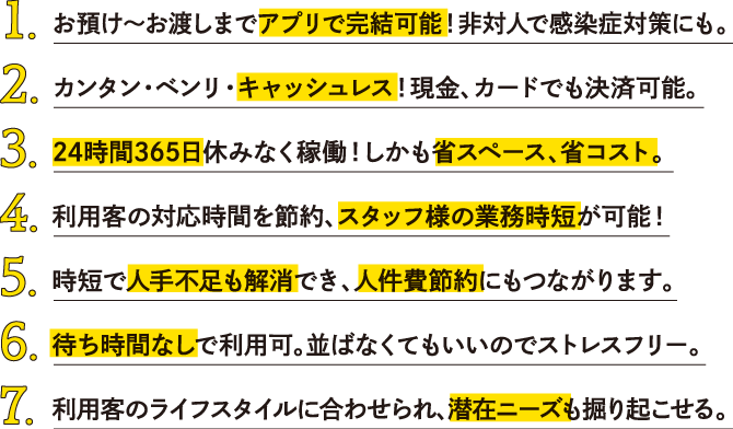 お客様とのやりとりを、よりラクに、スマートに。お預かり・お渡し・お支払いまで全て完結！